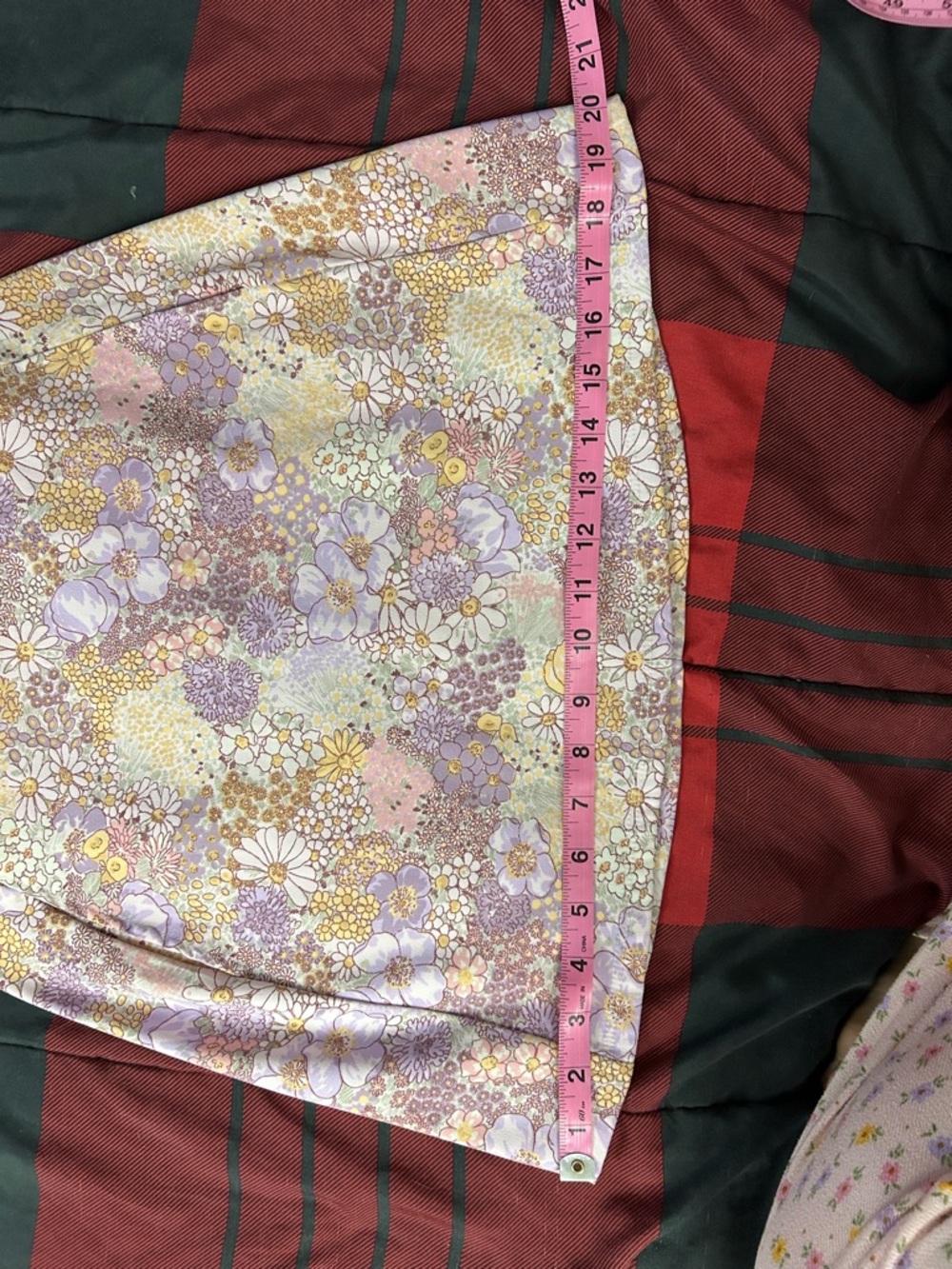 Altar'd State Lavender & Cream Floral Mini Skirt - Picture 12 of 12